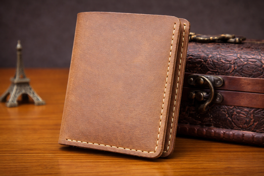 CAVMONT™ Vertical Wallet – Full Grain Leather
